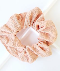 Peach scrunchie